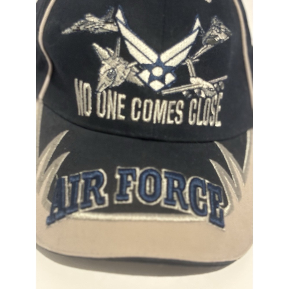 VTG Air Force Hat Adult Strapback Navy Embroidered Baseball‎ Cap